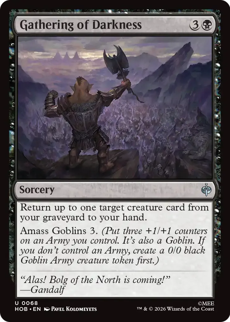 Gathering of Darkness from The Hobbit - Magic: The Gathering