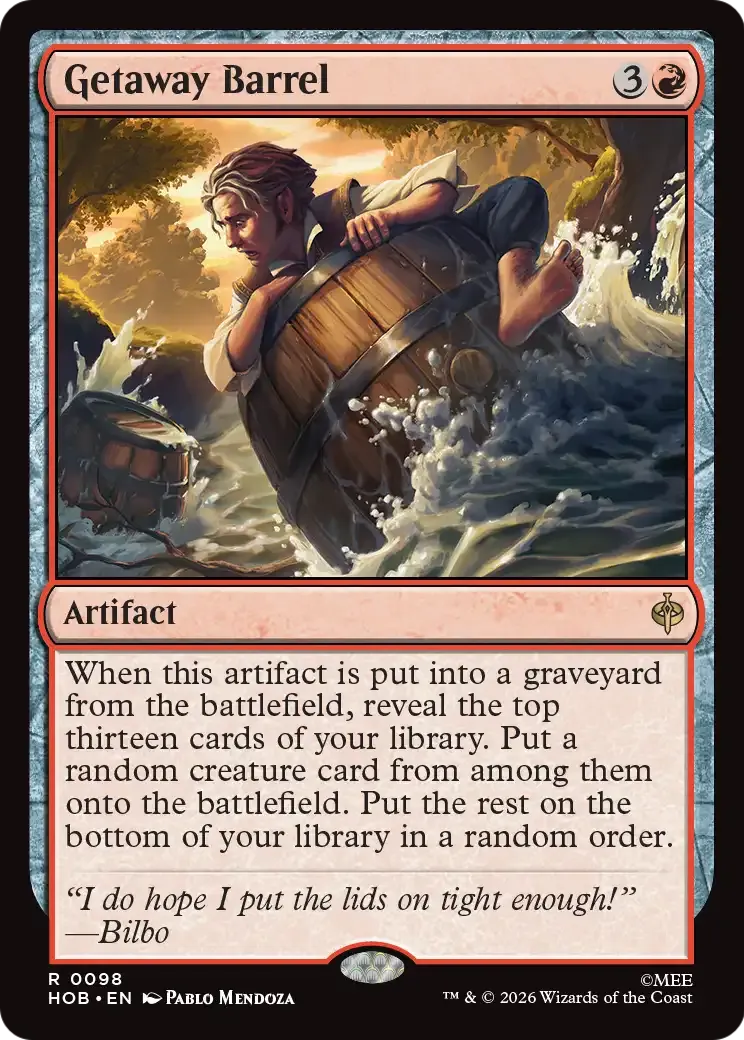 Getaway Barrel — The Hobbit — Magic: The Gathering