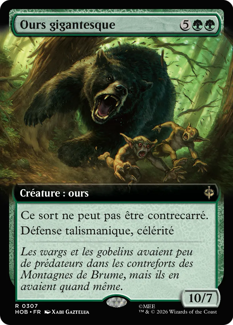 Ours gigantesque — The Hobbit — Magic: The Gathering