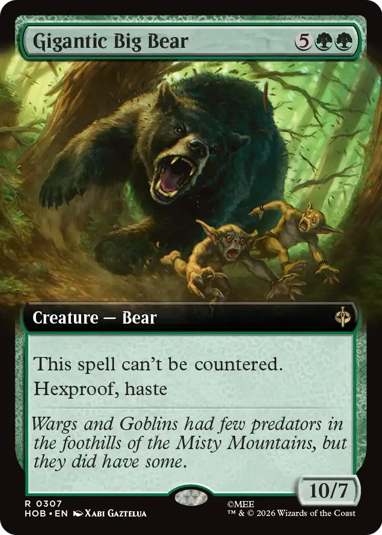 Gigantic Big Bear — The Hobbit — Magic: The Gathering