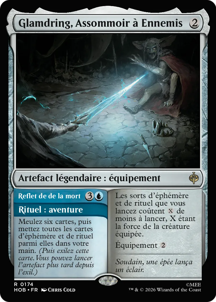 Glamdring, Assommoir à Ennemis // Gleam of Death — The Hobbit — Magic: The Gathering