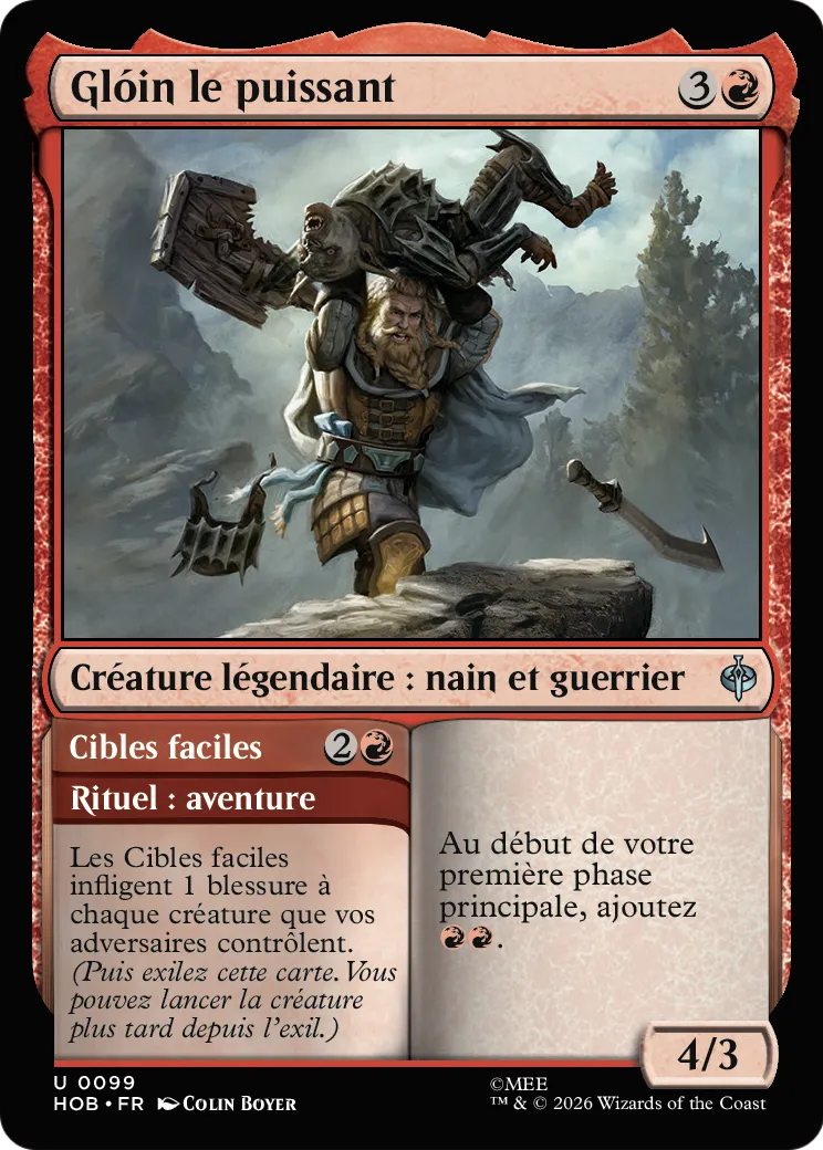 Glóin le puissant // Easy Pickings — The Hobbit — Magic: The Gathering