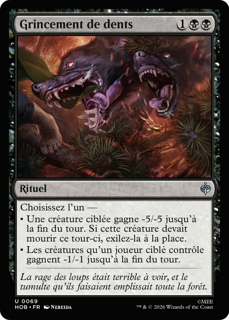 Grincement de dents — The Hobbit — Magic: The Gathering