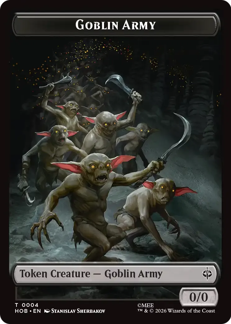 Goblin Army — The Hobbit — Magic: The Gathering