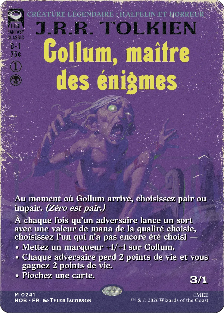 Gollum, maître des énigmes — The Hobbit — Magic: The Gathering