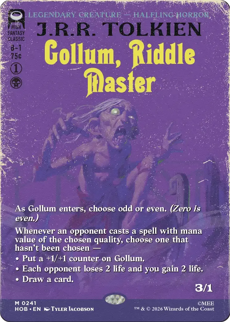 Gollum, Riddle Master — The Hobbit — Magic: The Gathering