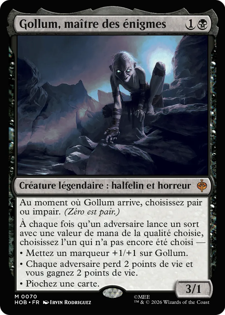 Gollum, maître des énigmes — The Hobbit — Magic: The Gathering