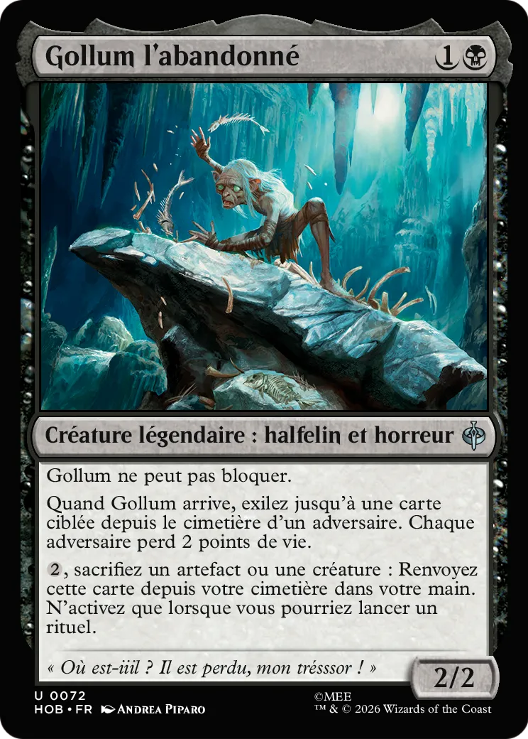 Gollum l'abandonné — The Hobbit — Magic: The Gathering