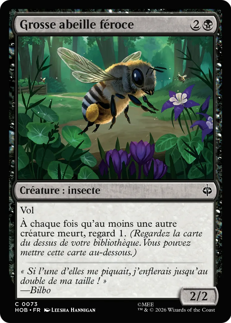 Grosse abeille féroce from The Hobbit - Magic: The Gathering