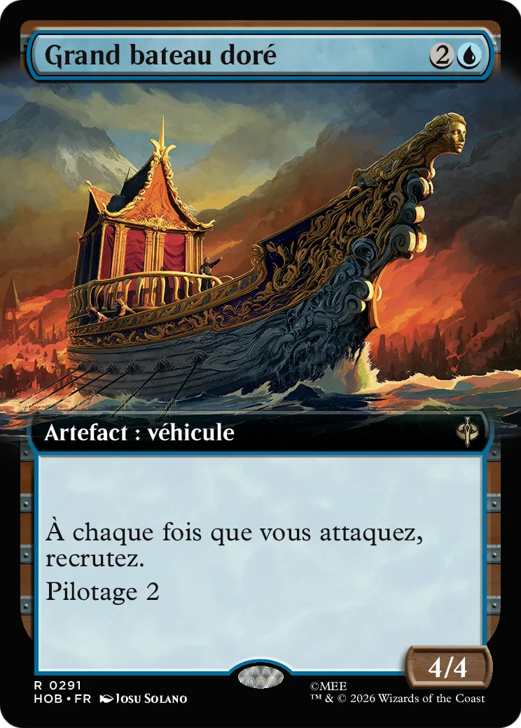 Grand bateau doré — The Hobbit — Magic: The Gathering