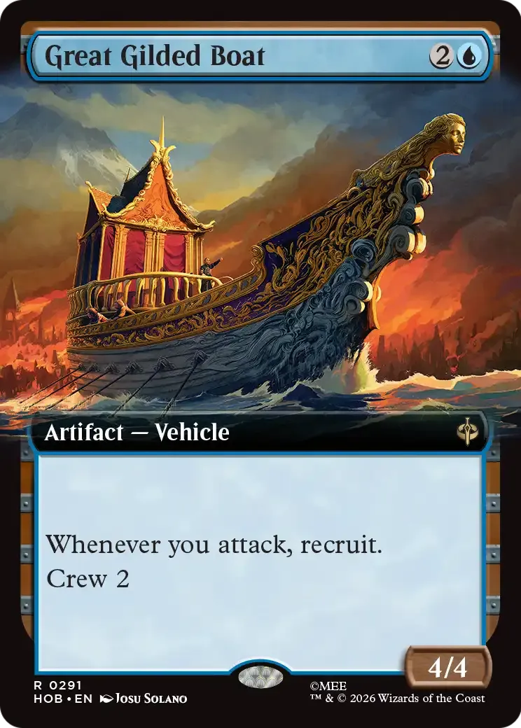 Great Gilded Boat — The Hobbit — Magic: The Gathering