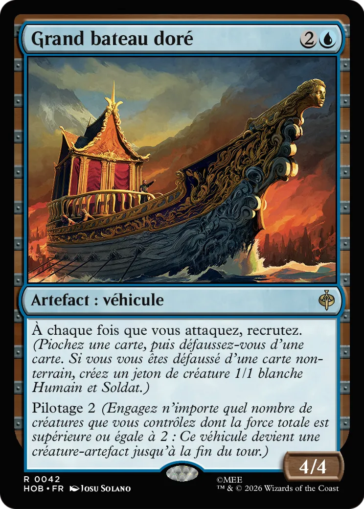 Grand bateau doré — The Hobbit — Magic: The Gathering