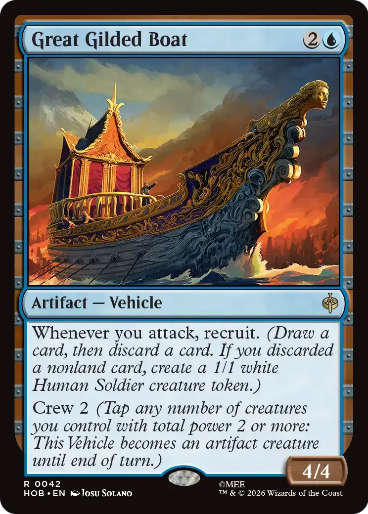 Great Gilded Boat — The Hobbit — Magic: The Gathering