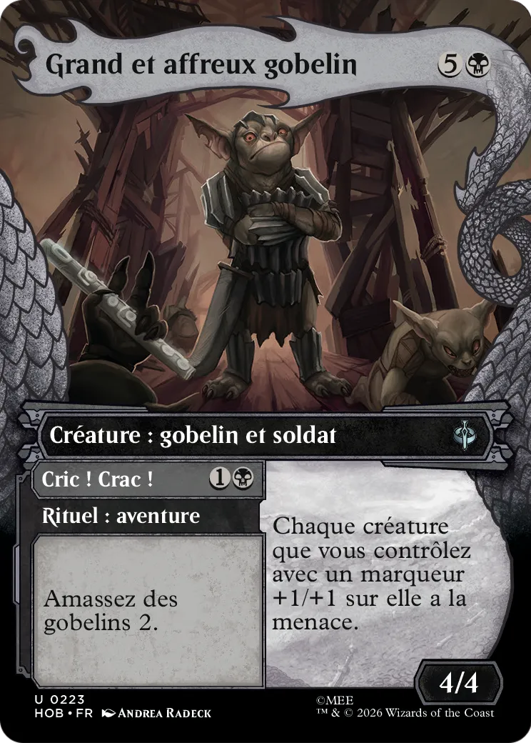 Grand et affreux gobelin // Clap! Snap! — The Hobbit — Magic: The Gathering