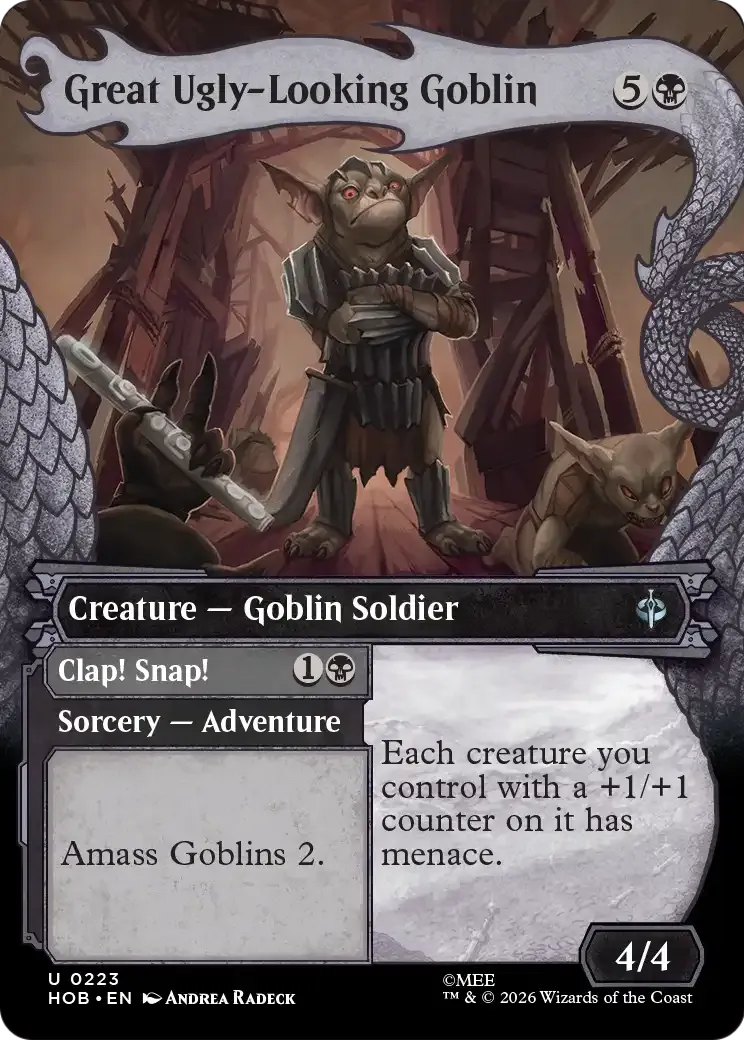 Grand et affreux gobelin // Clap! Snap! — The Hobbit — Magic: The Gathering