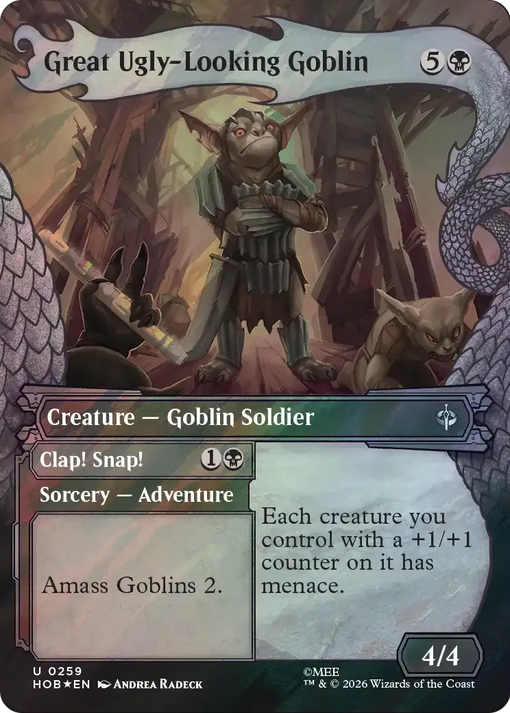 Grand et affreux gobelin // Clap! Snap! — The Hobbit — Magic: The Gathering