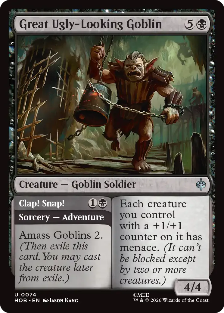 Great Ugly-Looking Goblin // Clap! Snap! — The Hobbit — Magic: The Gathering