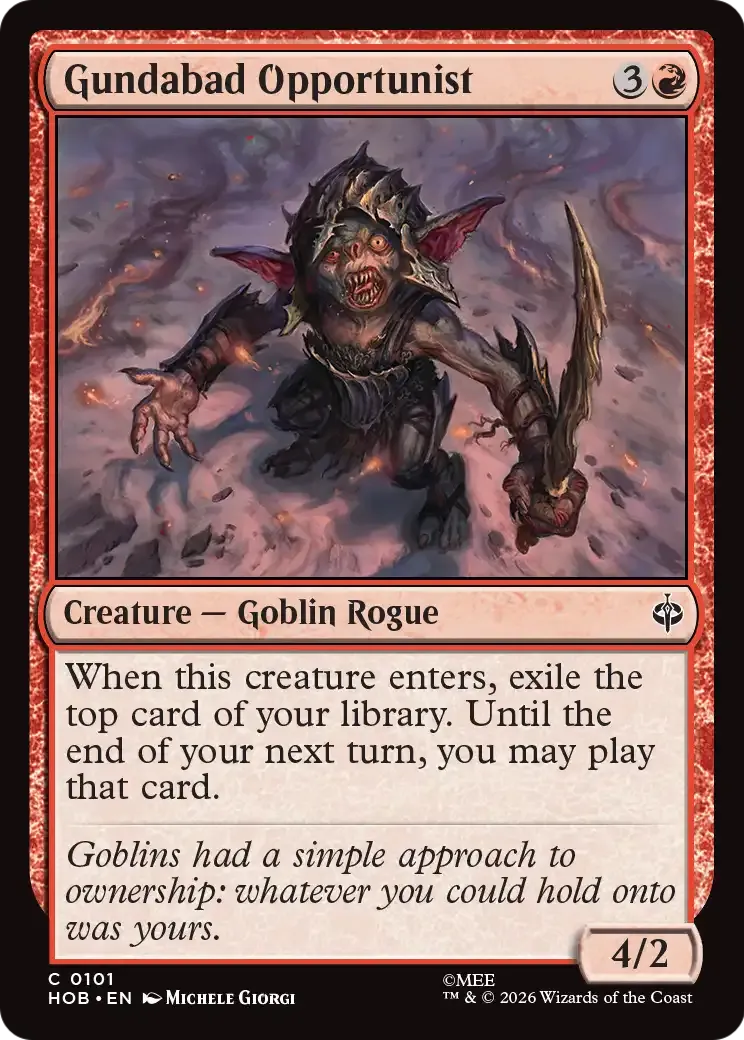 Opportuniste de Gundabad — The Hobbit — Magic: The Gathering