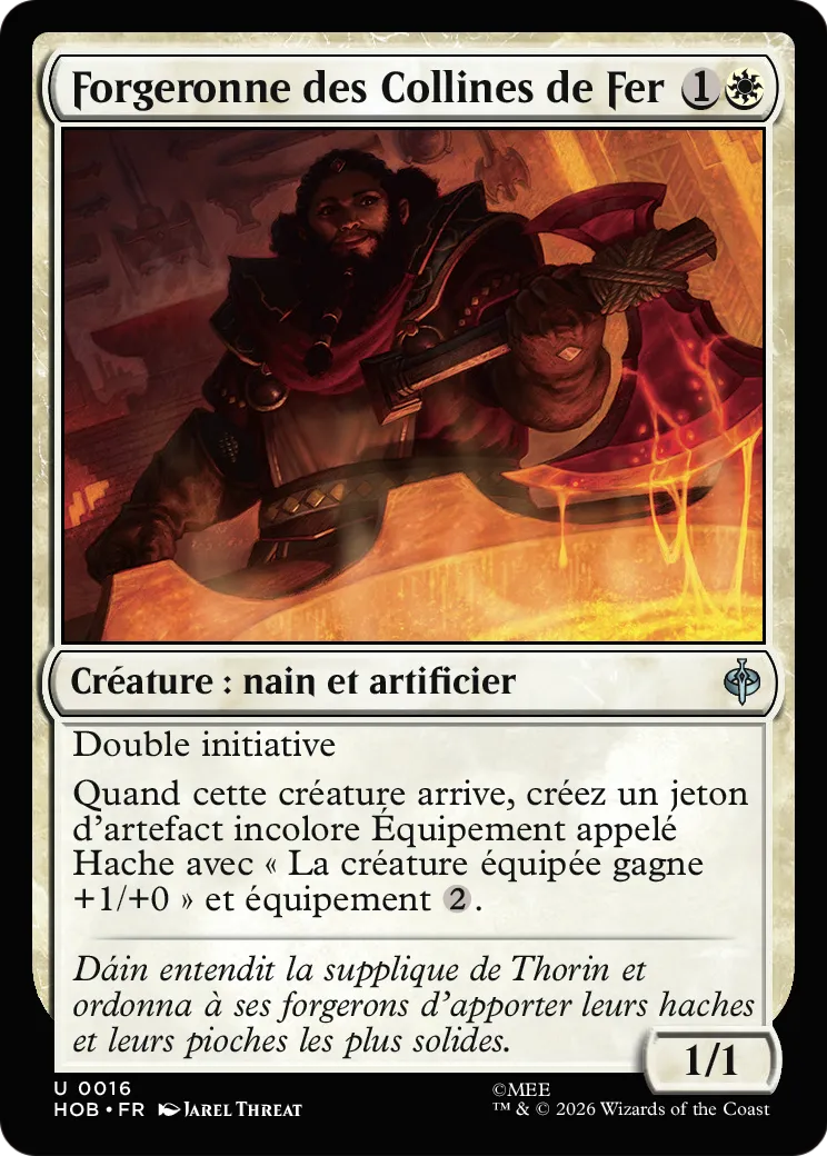 Forgeronne des Collines de Fer — The Hobbit — Magic: The Gathering