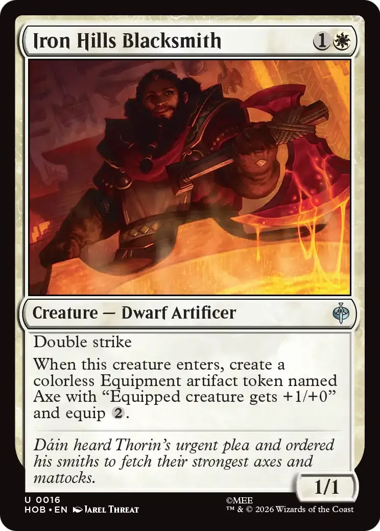 Iron Hills Blacksmith — The Hobbit — Magic: The Gathering