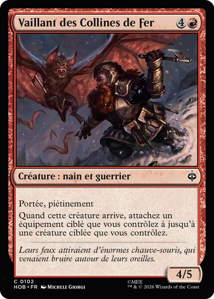 Vaillant des Collines de Fer — The Hobbit — Magic: The Gathering