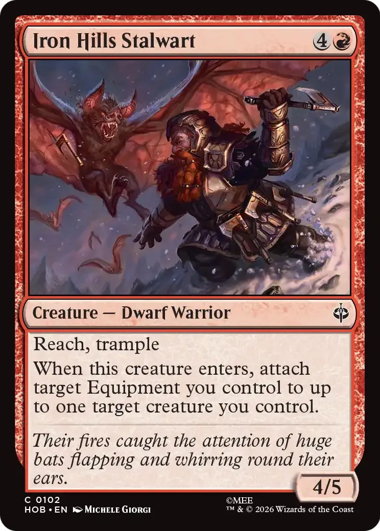 Vaillant des Collines de Fer — The Hobbit — Magic: The Gathering