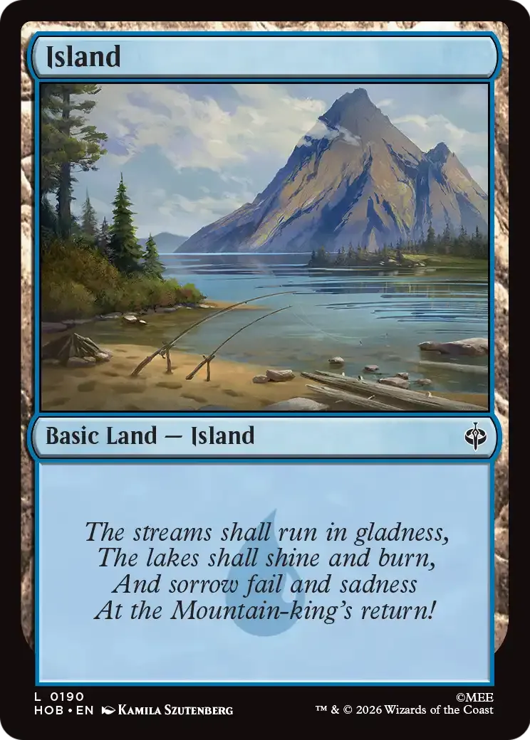 Island — The Hobbit — Magic: The Gathering