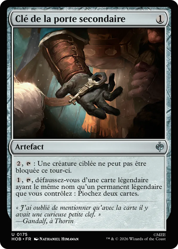 Clé de la porte secondaire — The Hobbit — Magic: The Gathering