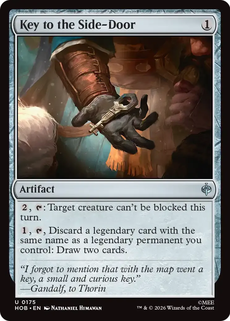 Clé de la porte secondaire — The Hobbit — Magic: The Gathering