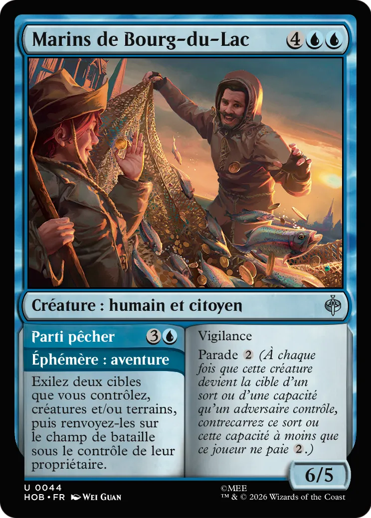 Marins de Bourg-du-Lac // Gone Fishing — The Hobbit — Magic: The Gathering