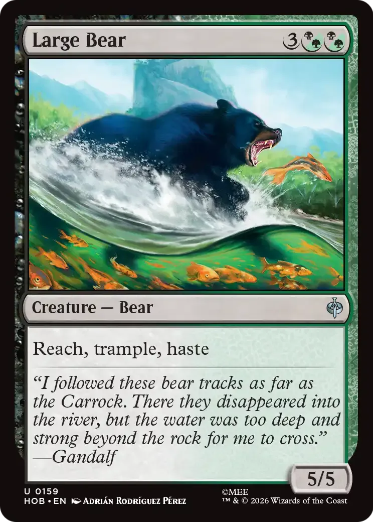 Gros ours — The Hobbit — Magic: The Gathering