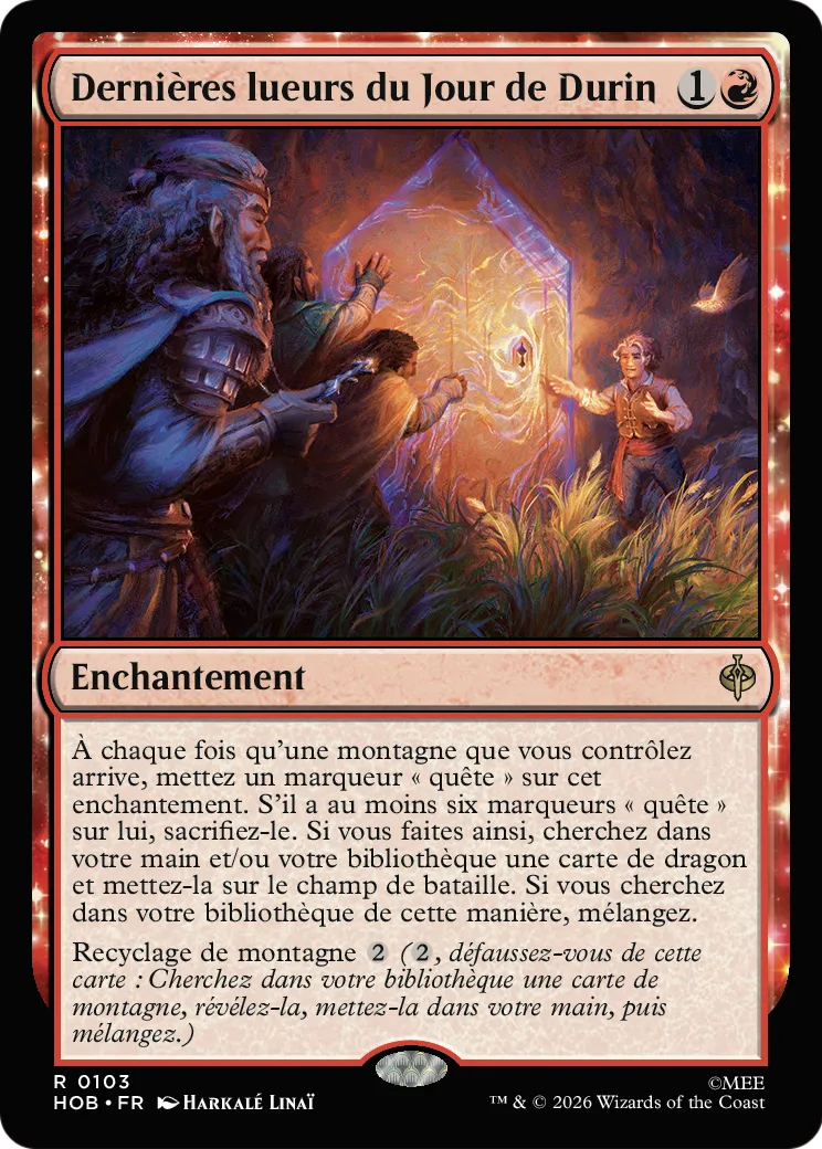 Dernières lueurs du Jour de Durin — The Hobbit — Magic: The Gathering