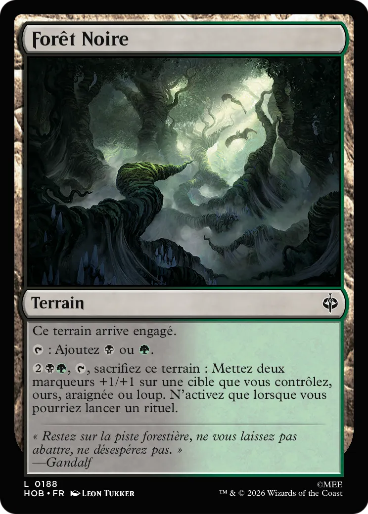 Forêt Noire — The Hobbit — Magic: The Gathering