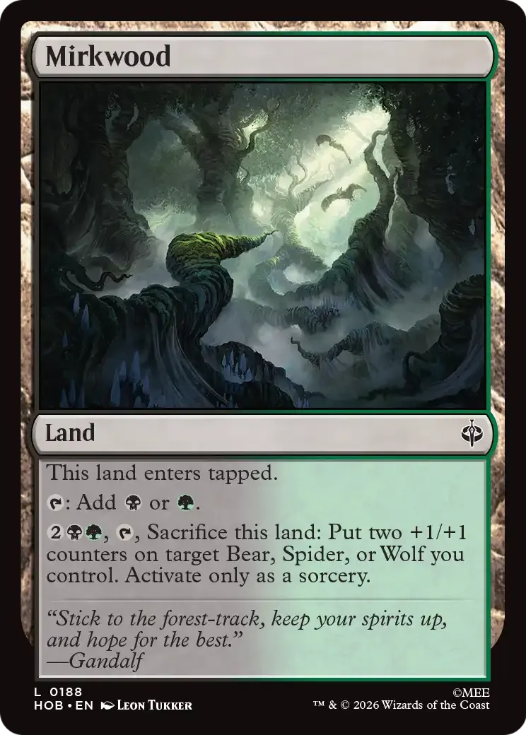Forêt Noire — The Hobbit — Magic: The Gathering