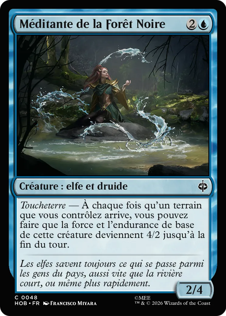 Méditante de la Forêt Noire — The Hobbit — Magic: The Gathering