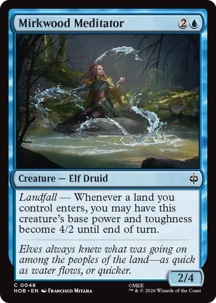 Mirkwood Meditator — The Hobbit — Magic: The Gathering