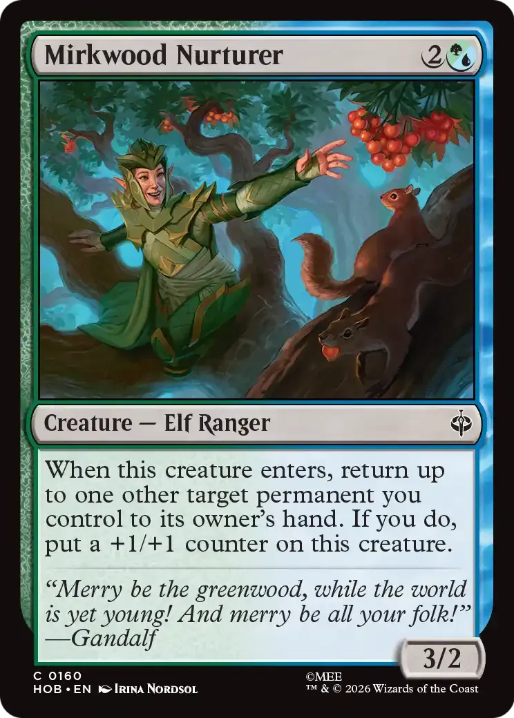 Mirkwood Nurturer — The Hobbit — Magic: The Gathering