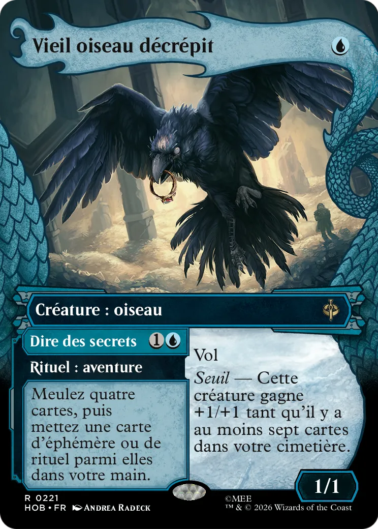 Vieil oiseau décrépit // Speak Secrets — The Hobbit — Magic: The Gathering