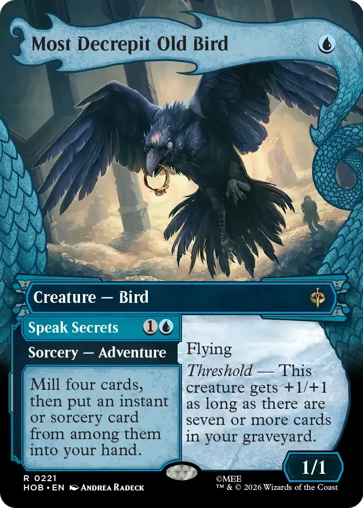 Most Decrepit Old Bird // Speak Secrets — The Hobbit — Magic: The Gathering