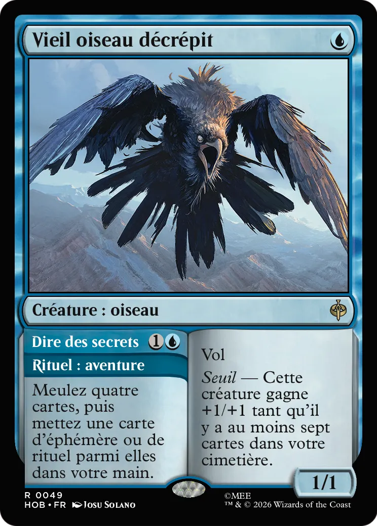 Vieil oiseau décrépit // Speak Secrets — The Hobbit — Magic: The Gathering