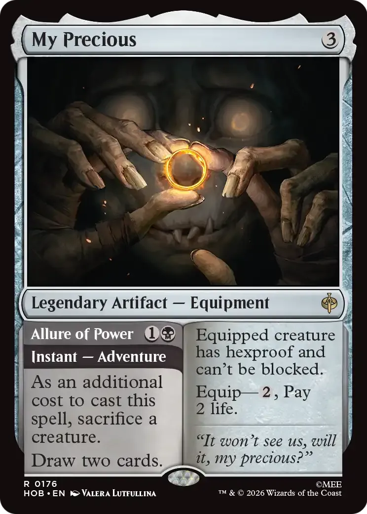 My Precious // Allure of Power — The Hobbit — Magic: The Gathering