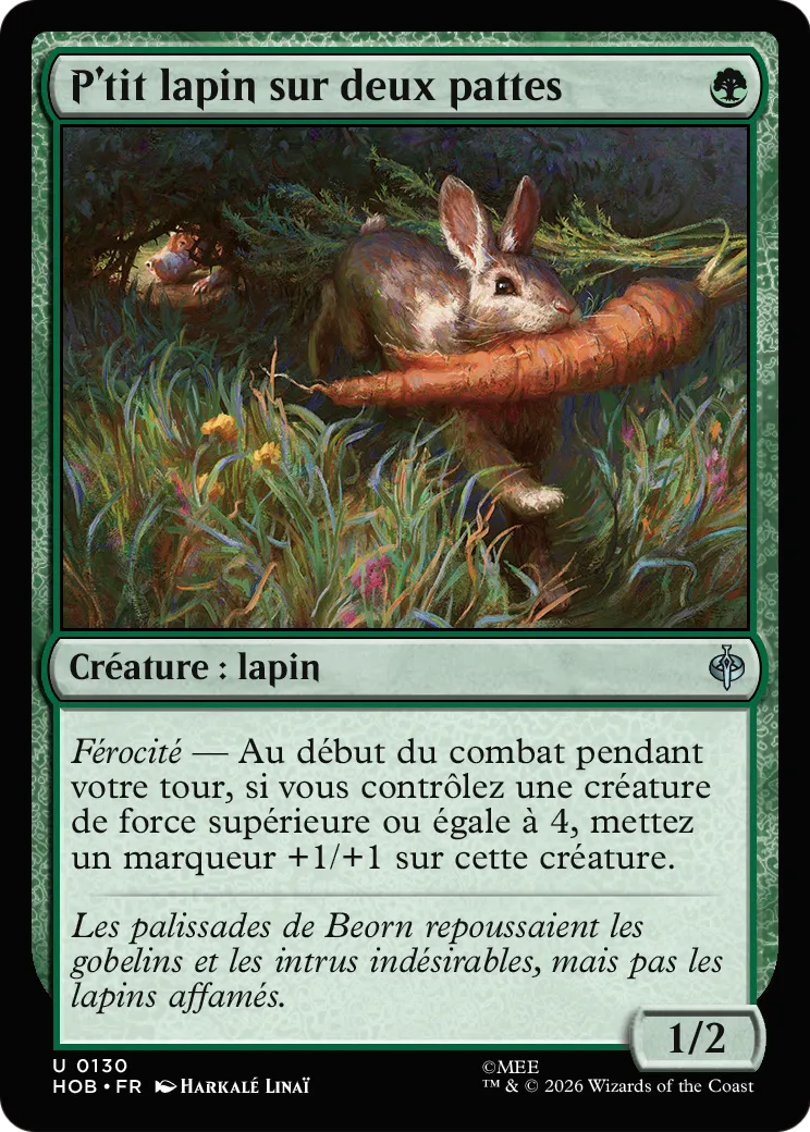P'tit lapin sur deux pattes — The Hobbit — Magic: The Gathering