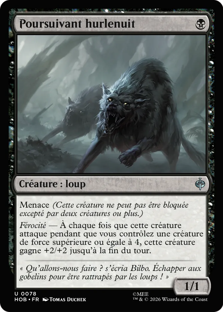 Poursuivant hurlenuit — The Hobbit — Magic: The Gathering