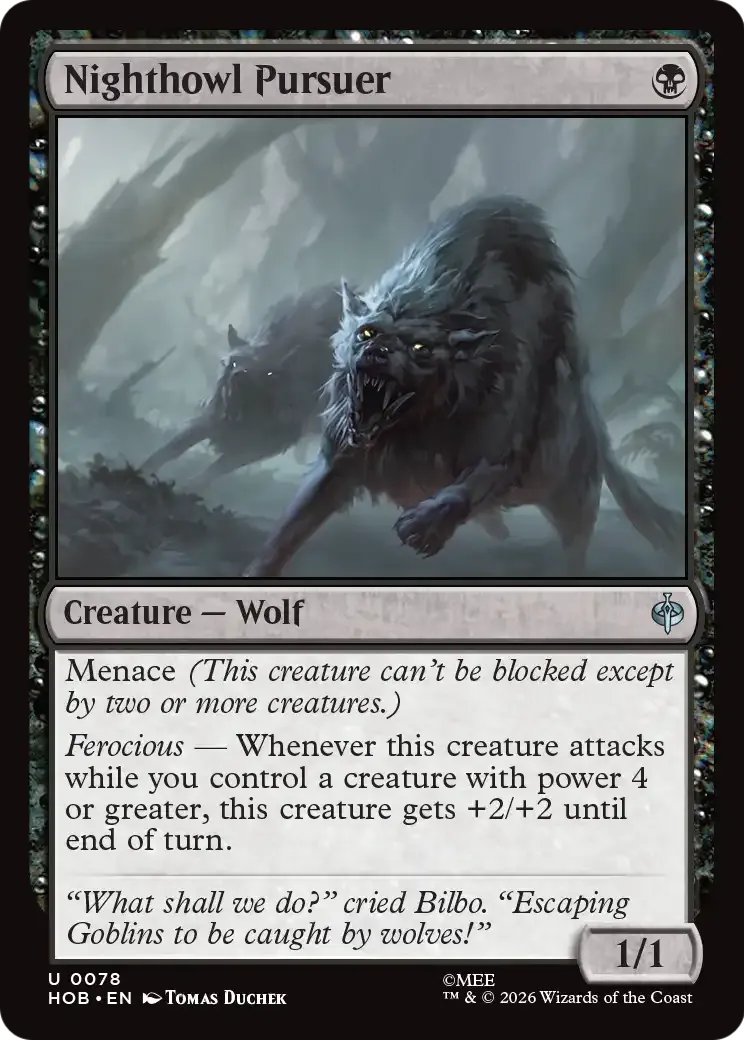 Poursuivant hurlenuit — The Hobbit — Magic: The Gathering
