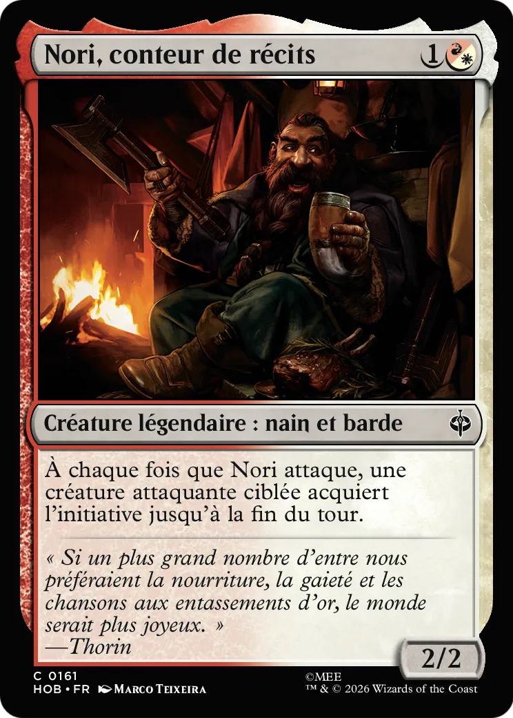 Nori, conteur de récits — The Hobbit — Magic: The Gathering