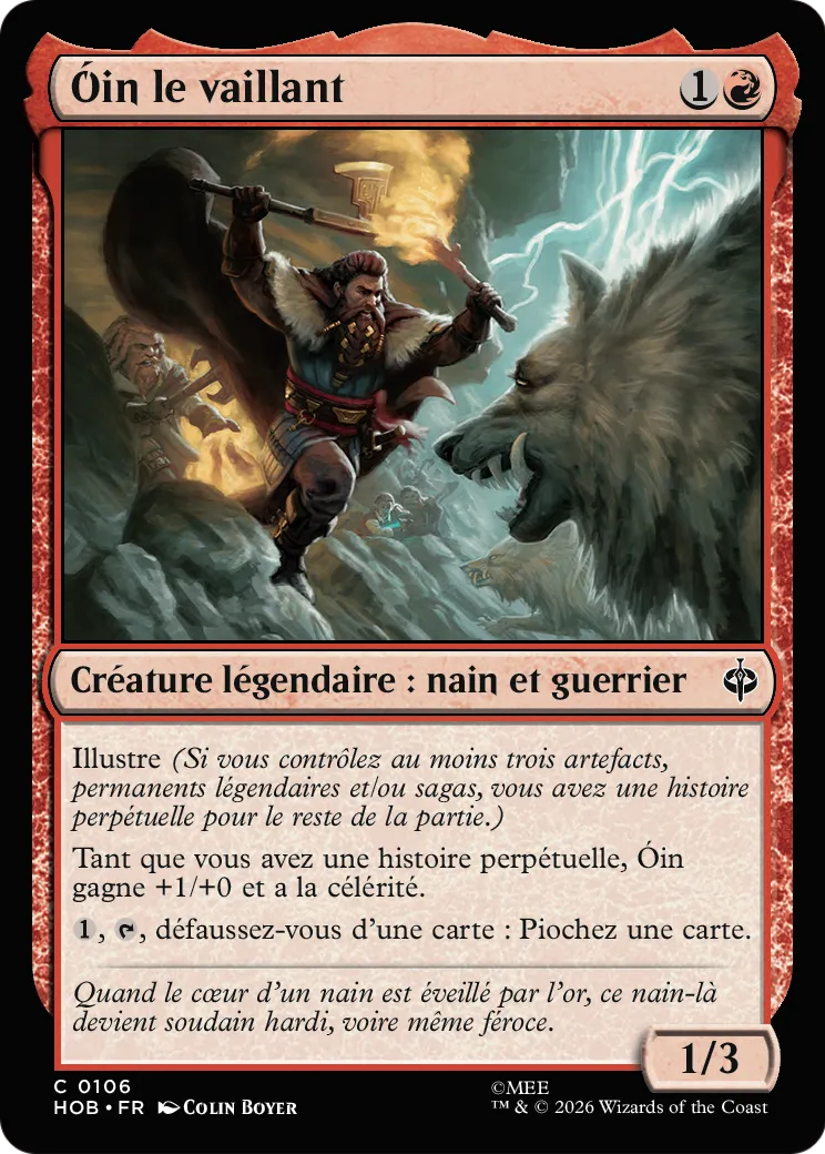 Óin le vaillant from The Hobbit - Magic: The Gathering