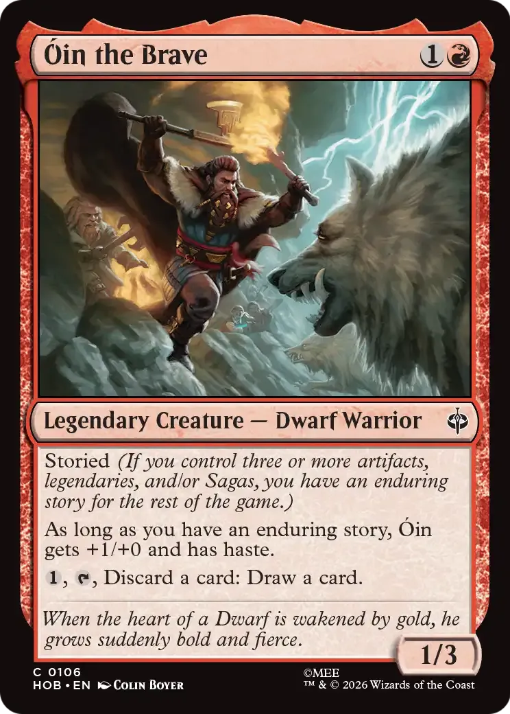 Óin le vaillant — The Hobbit — Magic: The Gathering