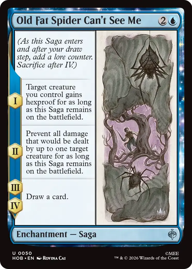 Old Fat Spider Can't See Me — The Hobbit — Magic: The Gathering