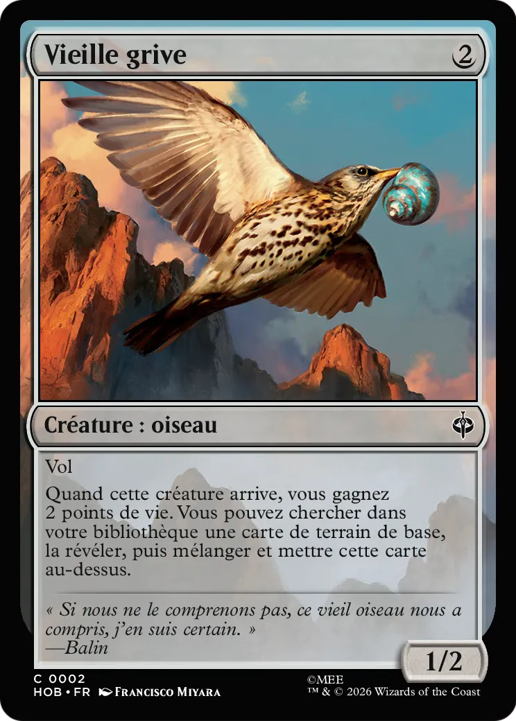 Vieille grive — The Hobbit — Magic: The Gathering