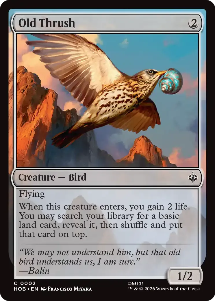 Vieille grive — The Hobbit — Magic: The Gathering